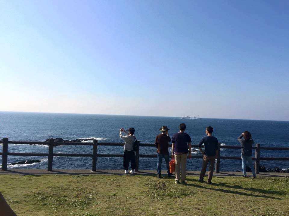 広大な「海」。天気が良い日は富士山が見えます